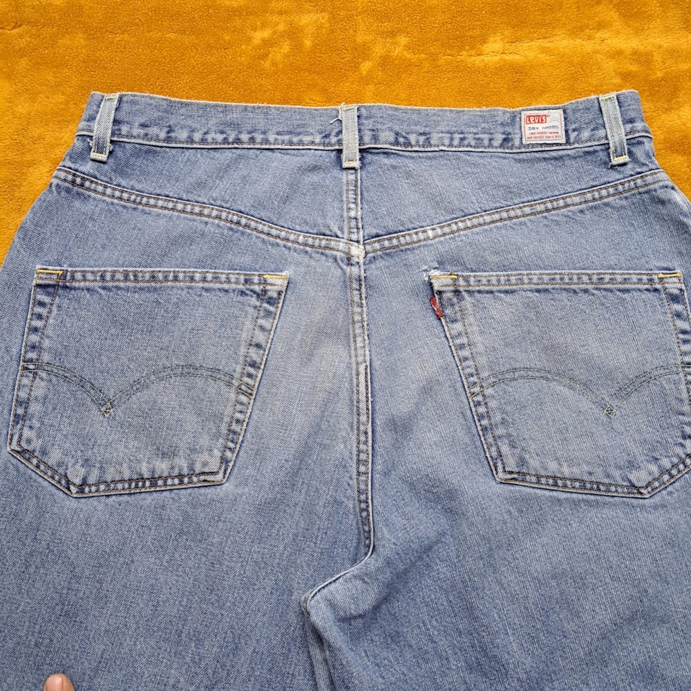 Levi's Dry Goods Jeans Mens 36x31 Blue Fair Distressed Straight Leg Denim - Picture 15 of 16